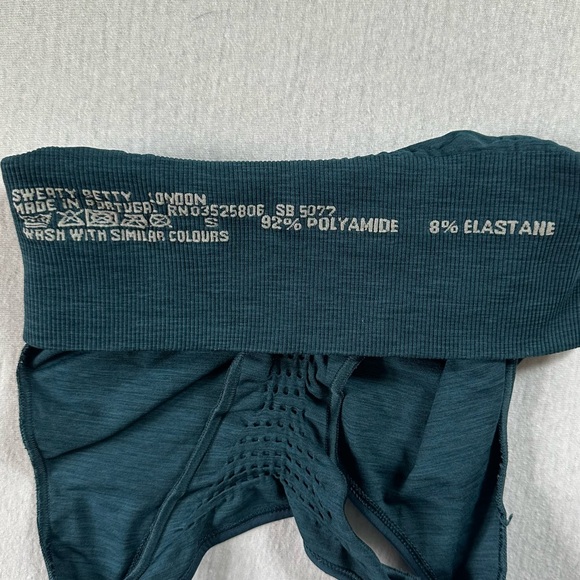 Sweaty Betty Seamless Sports Bra Teal Size Small - Picture 2 of 4